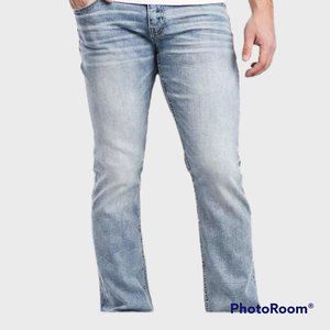 BKE Jake Straight Faded Blue Denim Men Jean| Size 36R